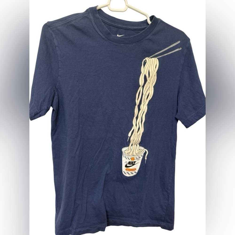 Nike Tee Graphic Cup of Noodles Air Ramen Shoe Strings T-Shirt